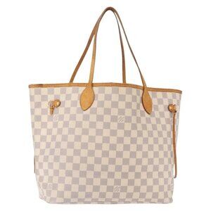 LOUIS VUITTON Damier Azur Neverfull MM Tote Bag